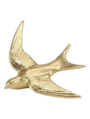 Decoración de pájaro dorado