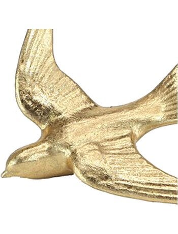Decoración de pájaro dorado