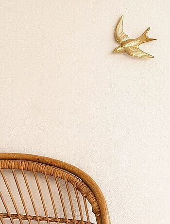 Decoración de pájaro dorado