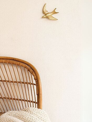 Decoración de pájaro dorado