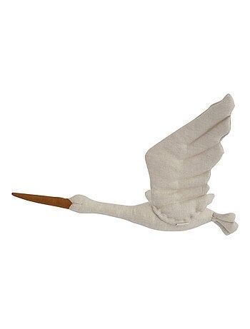 Decoración de pared infantil de lino cigüeña | SEVIRA KIDS