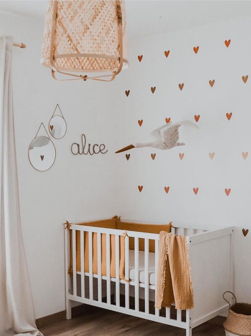 Decoración de pared infantil de lino cigüeña | SEVIRA KIDS - Kiabi