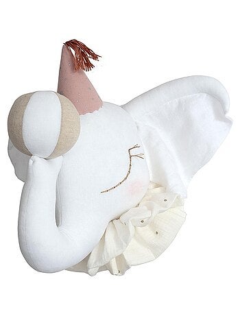 Decoración de pared infantil de lino elefante | SEVIRA KIDS