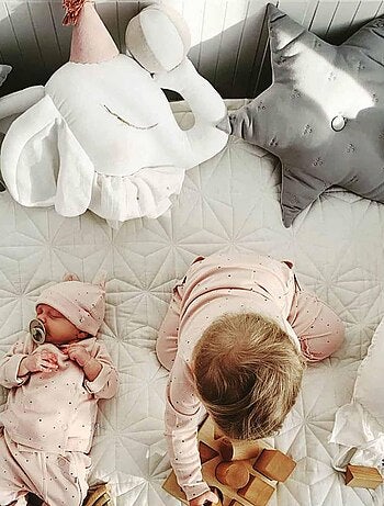 Decoración de pared infantil de lino elefante | SEVIRA KIDS