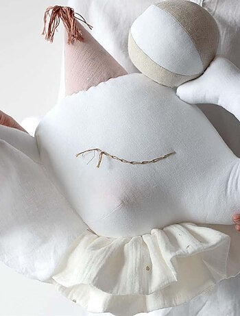 Decoración de pared infantil de lino elefante | SEVIRA KIDS