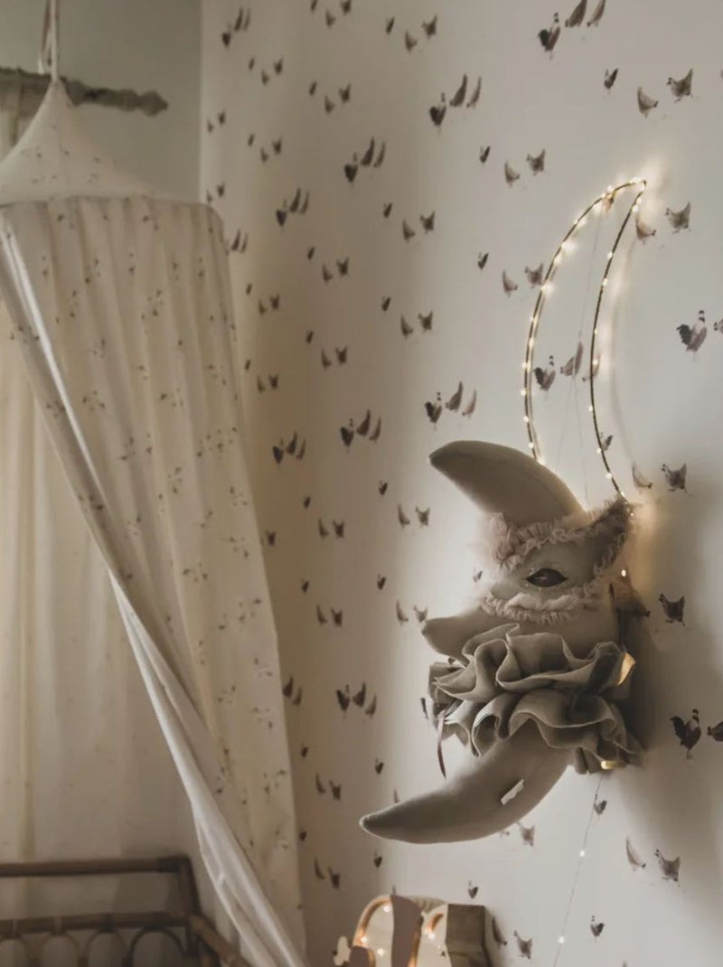 Decoración de pared infantil de lino luna | SEVIRA KIDS Beige - Kiabi