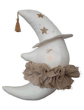 Decoración de pared infantil de lino luna | SEVIRA KIDS