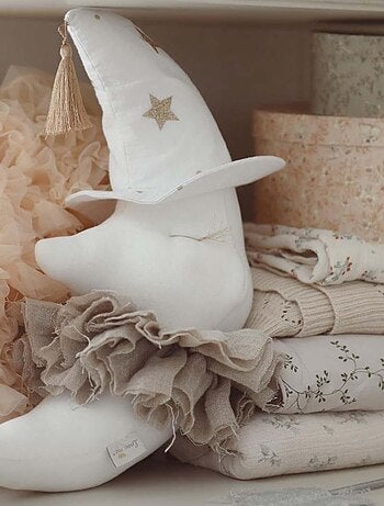 Decoración de pared infantil de lino luna | SEVIRA KIDS