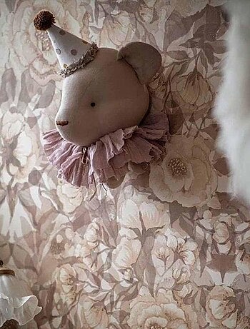 Decoración de pared infantil de lino oso - SEVIRA KIDS