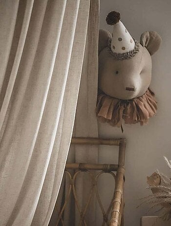 Decoración de pared infantil de lino oso - SEVIRA KIDS