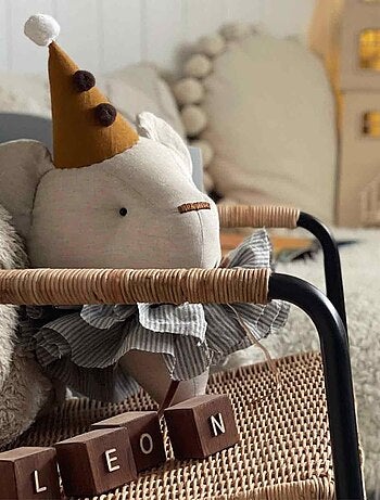 Decoración de pared infantil de lino oso | SEVIRA KIDS