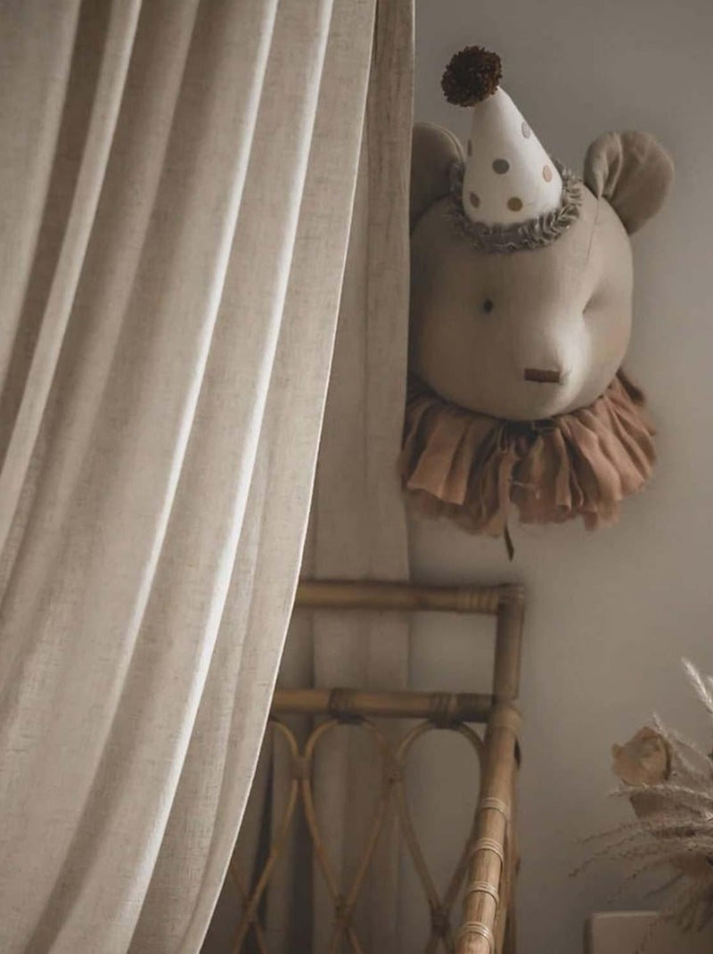 Decoración de pared infantil de lino oso | SEVIRA KIDS Beige - Kiabi