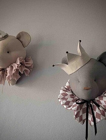 Decoración de pared infantil de lino oso | SEVIRA KIDS