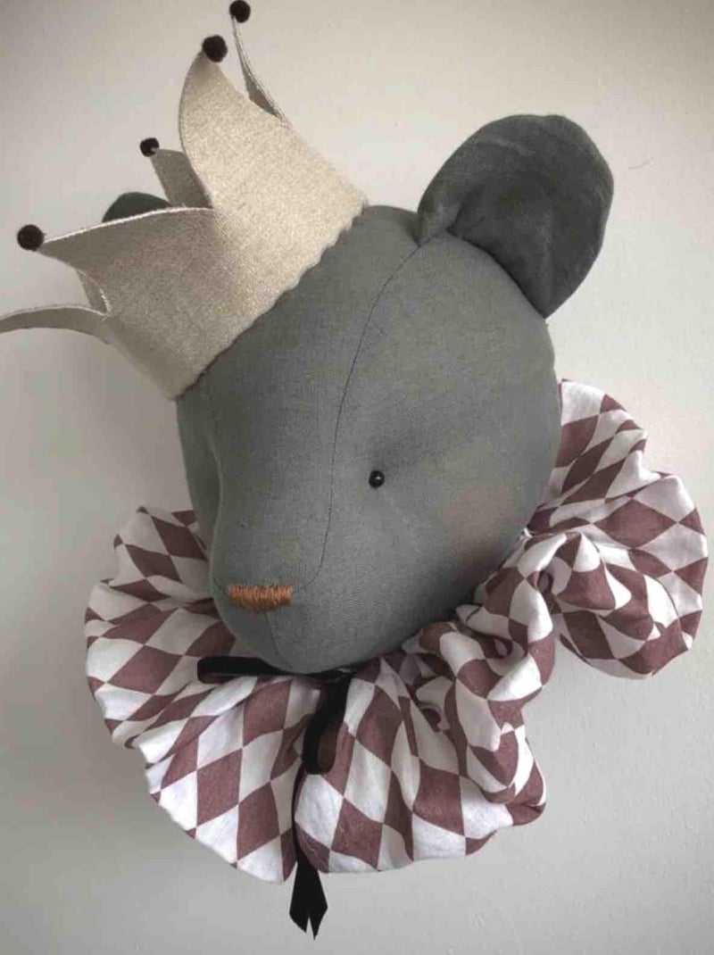 Decoración de pared infantil de lino oso | SEVIRA KIDS Gris - Kiabi
