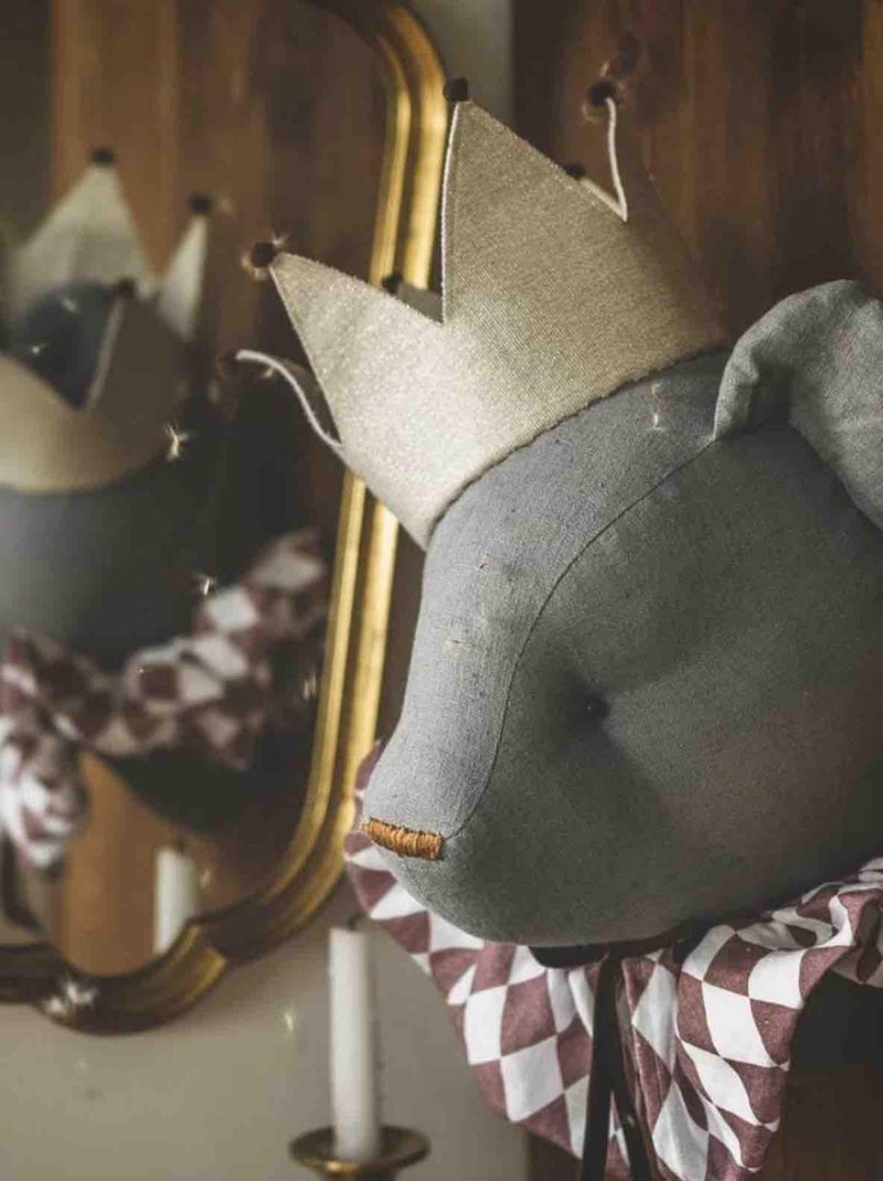 Decoración de pared infantil de lino oso | SEVIRA KIDS Gris - Kiabi