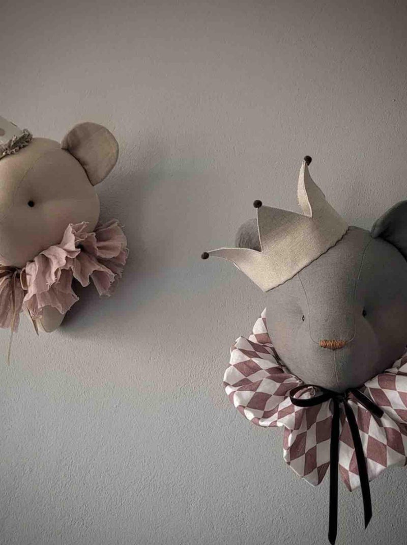 Decoración de pared infantil de lino oso | SEVIRA KIDS Gris - Kiabi
