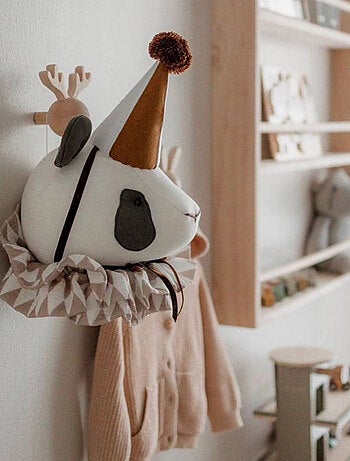 Decoración de pared infantil de lino panda - SEVIRA KIDS