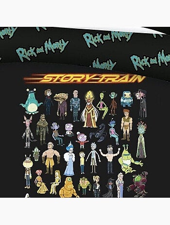 Decoración Dormitorio - juego de sabanas doble algodón Rick y Morty - funda nórdica 240x220
