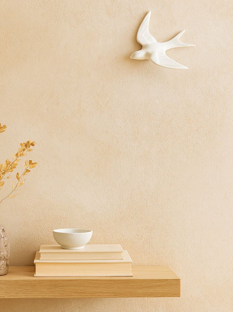 Decoración mural con golondrinas de resina Blanco - Kiabi