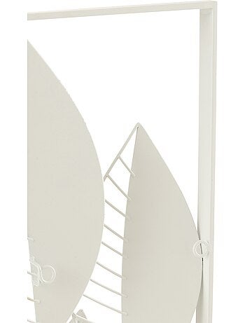 Decoración mural con hojas de metal y madera - AFIBEL