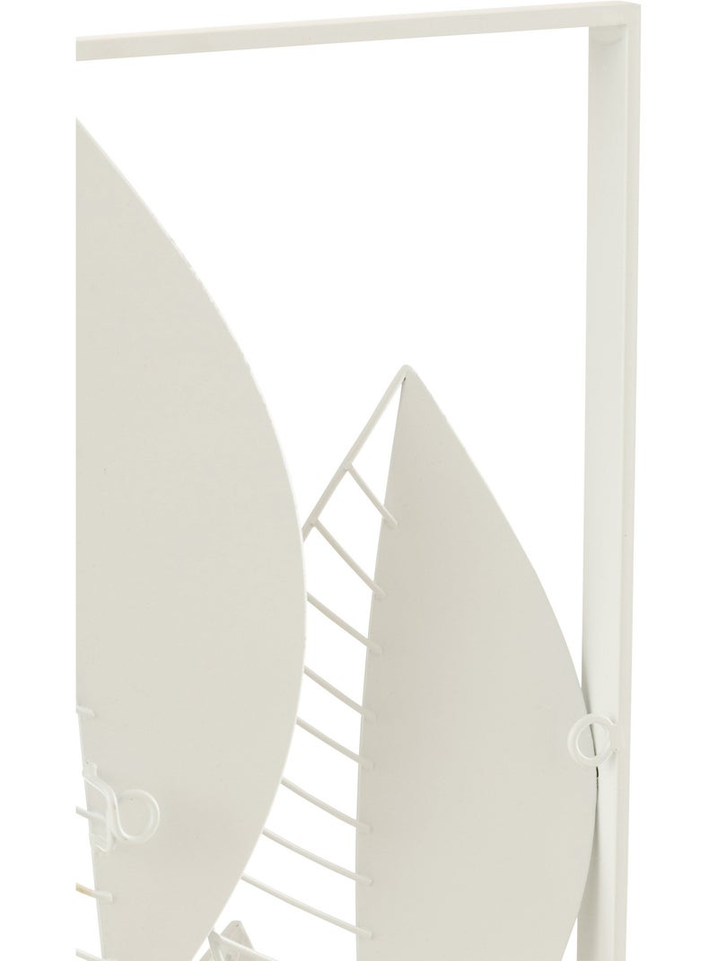 Decoración mural con hojas de metal y madera - AFIBEL Blanco - Kiabi