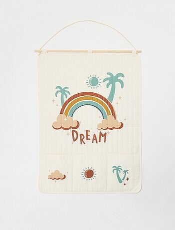 Decoración para la pared con bolsillos de almacenaje