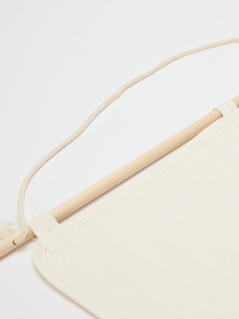 Decoración para la pared con bolsillos de almacenaje Beige - Kiabi