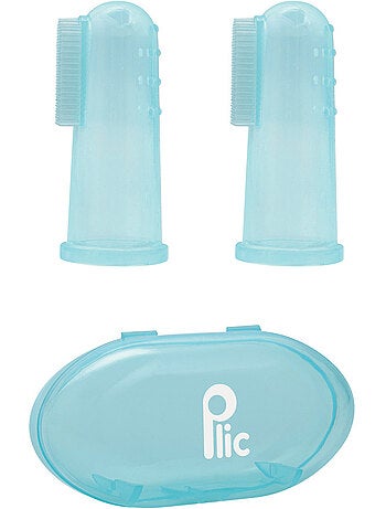 Dedal cepillo dental silicona bebé lote 2