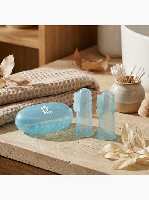 Dedal cepillo dental silicona bebé lote 2 - Kiabi