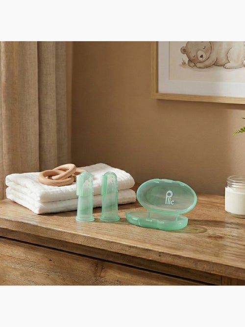 Dedal cepillo dental silicona bebé lote 2 - Kiabi