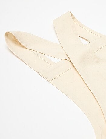 Delantal adulto estampado navideño de algodón 94x69 cm