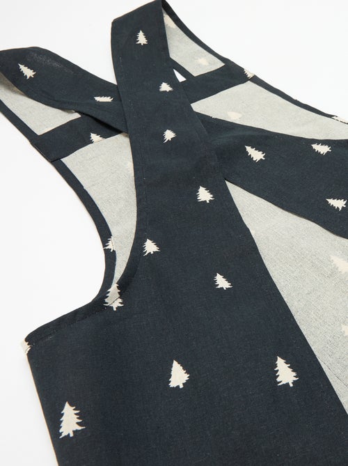 Delantal adulto estampado navideño de algodón 94x69 cm - Kiabi