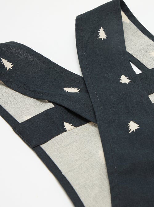 Delantal adulto estampado navideño de algodón 94x69 cm - Kiabi