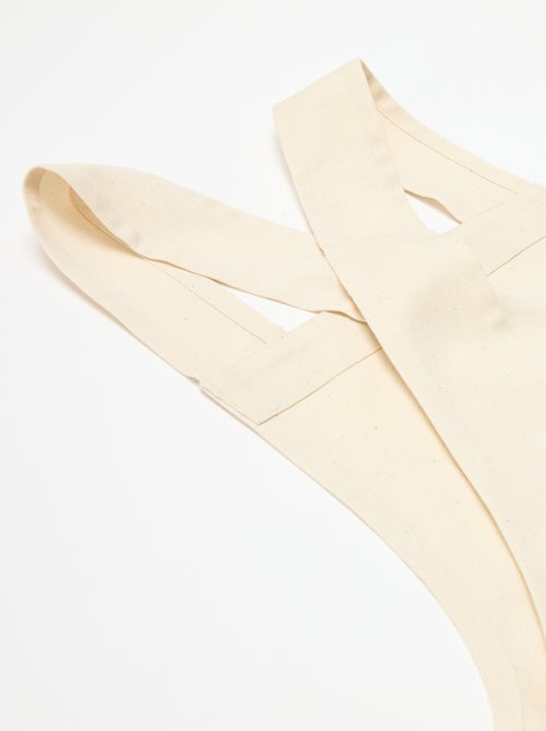 Delantal adulto estampado navideño en algodón 94x69 cm - Kiabi Delantal adulto estampado navideño en algodón 94x69 cm - Kiabi