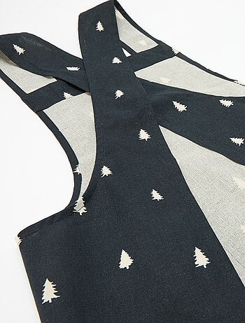 Delantal adulto estampado navideño en algodón 94x69 cm