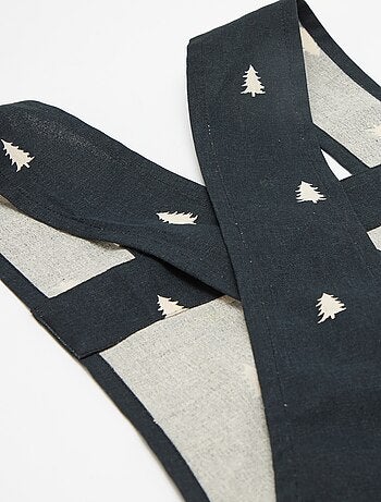 Delantal adulto estampado navideño en algodón 94x69 cm