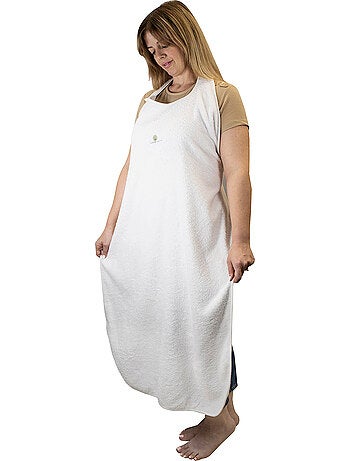 Delantal de baño de rizo de algodón orgánico