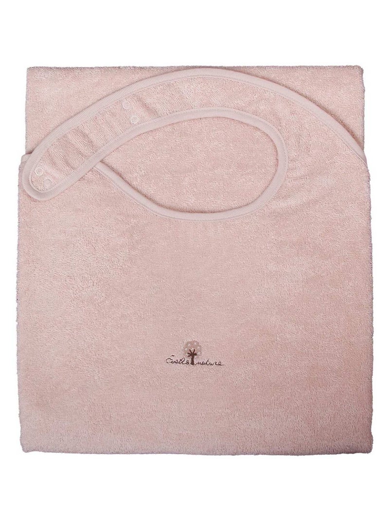 Delantal de baño de rizo de algodón orgánico Beige - Kiabi