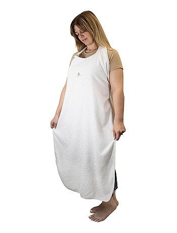 Delantal de baño de rizo de algodón orgánico