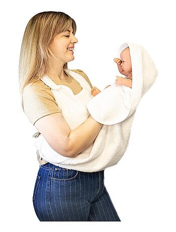 Delantal de baño de rizo de algodón orgánico