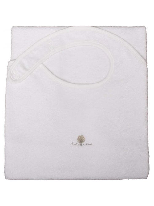 Delantal de baño de rizo de algodón orgánico - Kiabi Delantal de baño de rizo de algodón orgánico - Kiabi