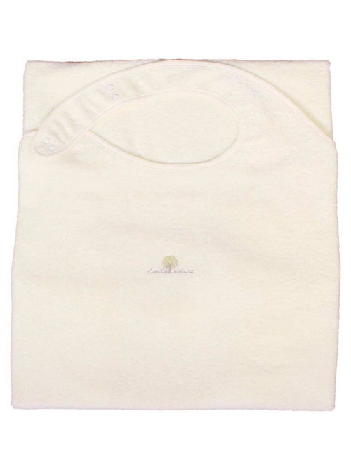 Delantal de baño de rizo de algodón orgánico - Kiabi Delantal de baño de rizo de algodón orgánico - Kiabi