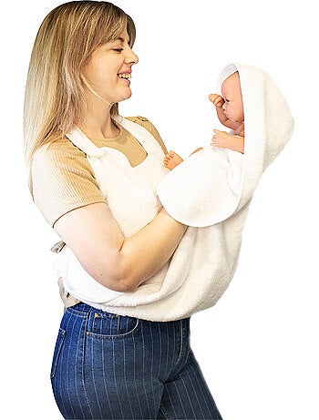 Delantal de baño de rizo de algodón orgánico