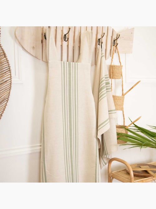 Delantal de cocina a rayas Polyline - Kiabi