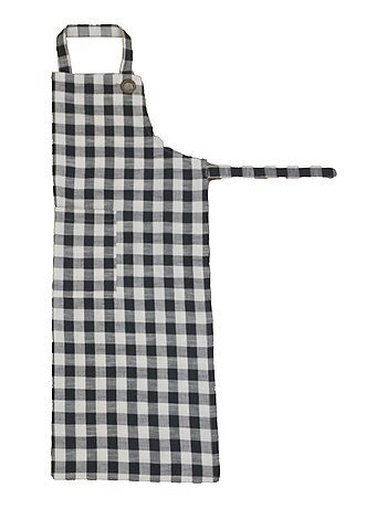 Delantal de cocina con estampado vichy