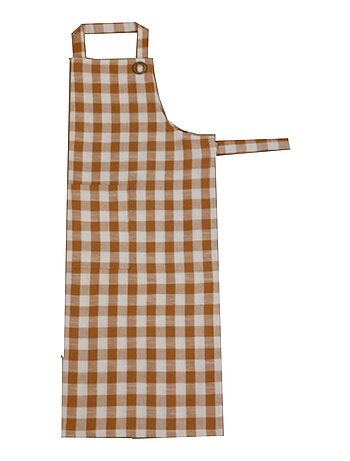 Delantal de cocina con estampado vichy