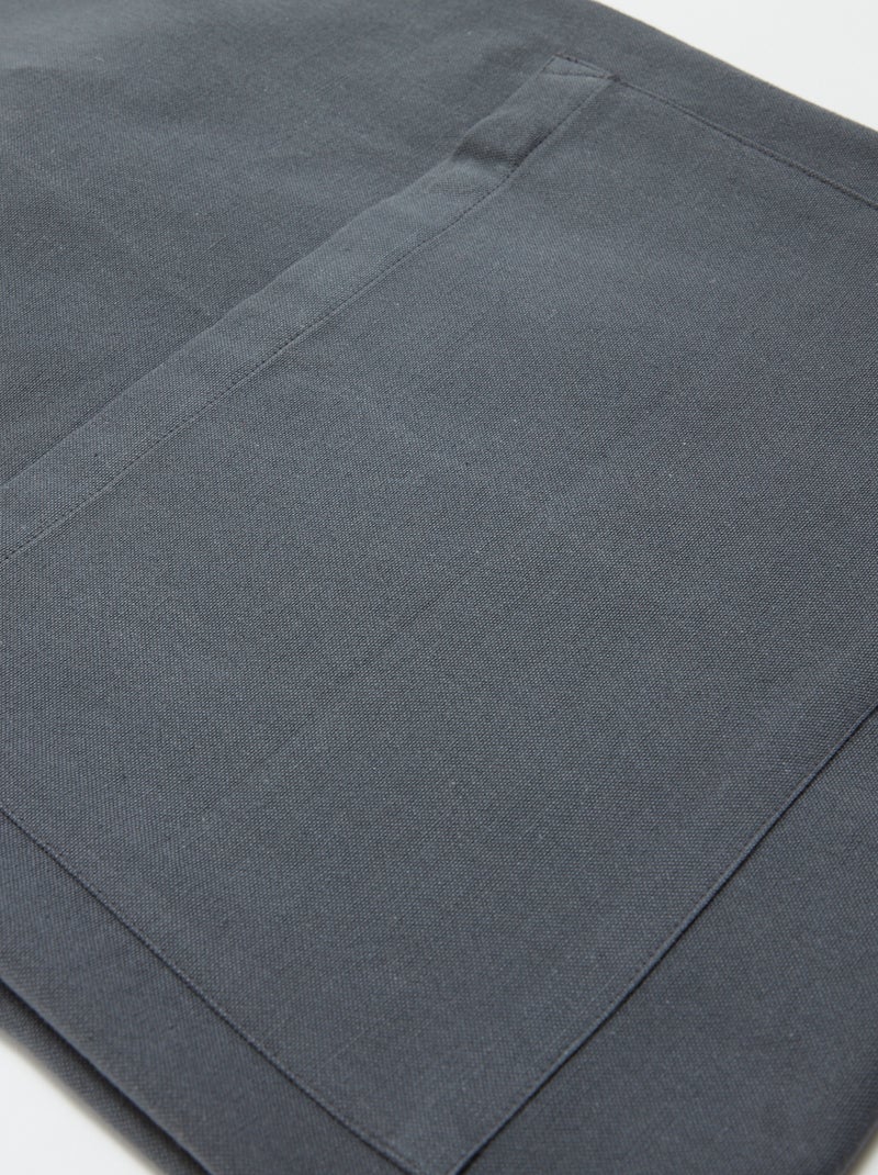 Delantal de cocina de algodón GRIS - Kiabi