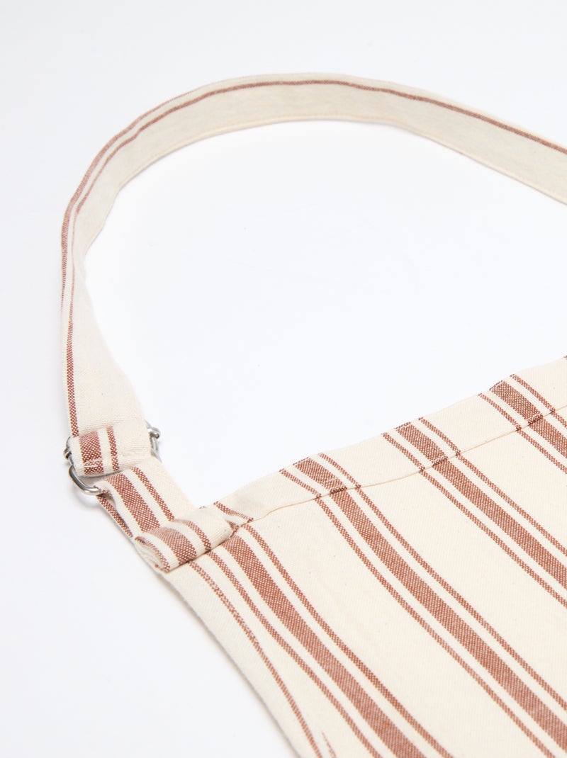 Delantal de cocina de algodón Marron - Kiabi