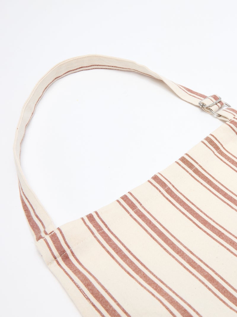 Delantal de cocina de algodón Marron - Kiabi