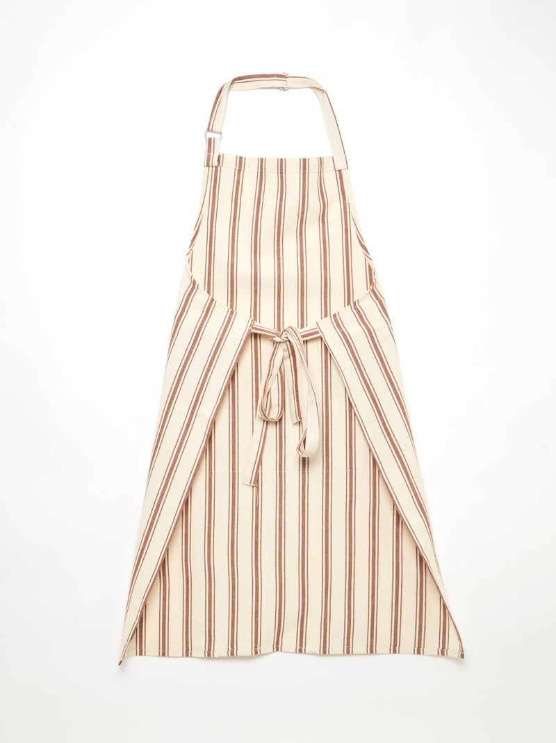 Delantal de cocina de algodón Marron - Kiabi